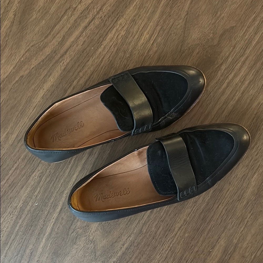 Madewell Black Leather Loafers